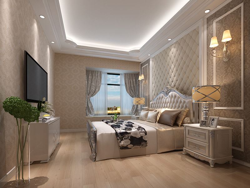 揭阳市港泰豪庭欧式风格四居室装修案例