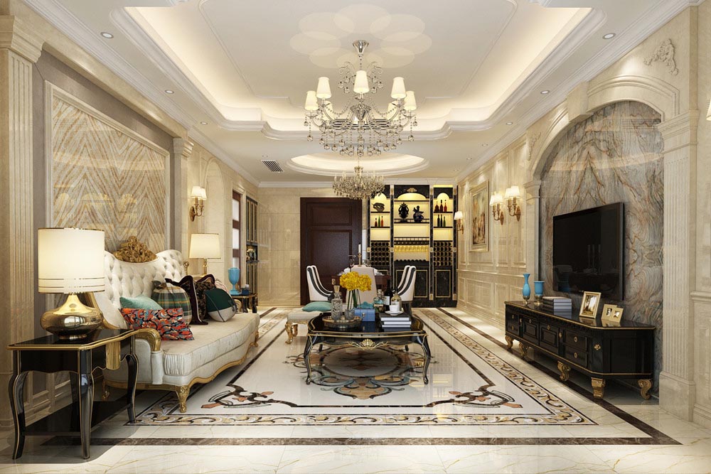 惠州101-200平米欧式风格利和豪庭家装设计效果图