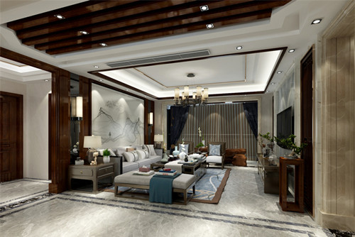 梧州201-300平米新中式风格卡地亚室内装修设计案例