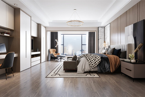 德阳101-200平米现代简约风格保利波尔多室内装修设计案例