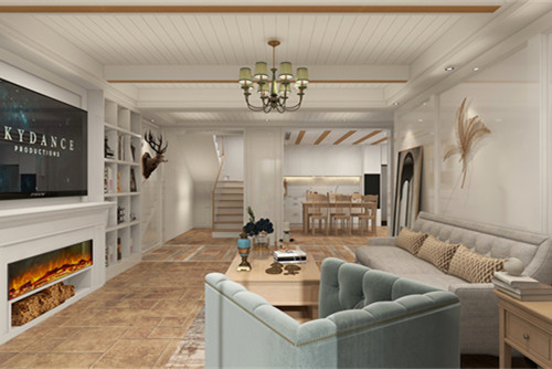 德阳201-300平米田园风格保利莱茵庄园室内装修设计案例