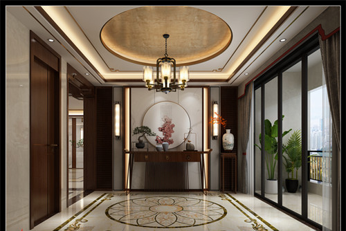 湛江201-300平米新中式风格海玥公馆室内设计效果图