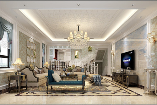 绍兴201-300平米欧式风格盛世名都室内装修设计案例