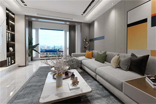 自贡101-200平米现代简约风格望江名城室内设计效果图
