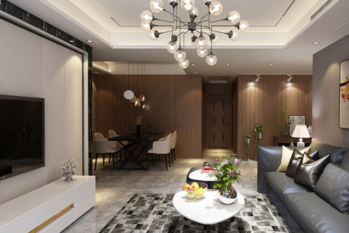 宁波101-200平米轻奢风格室内装修设计案例