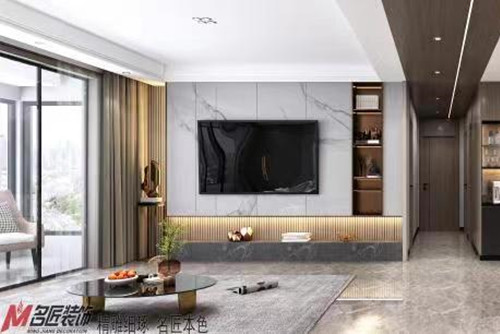 桂林市联发欣悦现代简约风格三居室装修案例