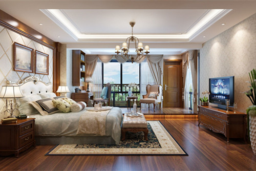 玉林201-300平米美式风格室内装修设计案例