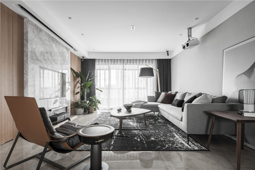 揭阳市港泰豪庭现代风格三居室装修案例