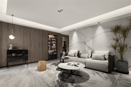广州市远洋招商保利东湾现代简约风格三居室装修案例