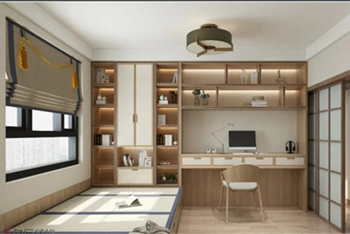 桂林市同心园新中式风格三居室装修案例