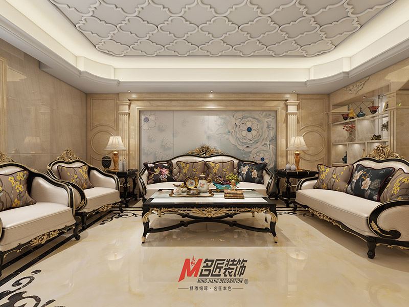 揭阳市富泰雅庭欧式风格三居室装修案例