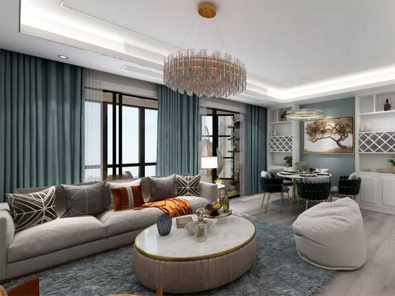 内江市荣威&middot;名城现代简约风格三居室装修案例