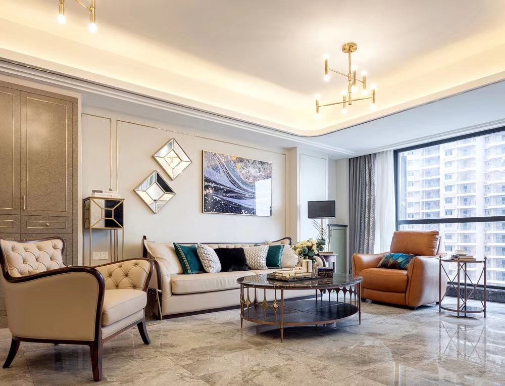 梅州市鸿福苑(丰顺)现代简约风格三居室装修案例