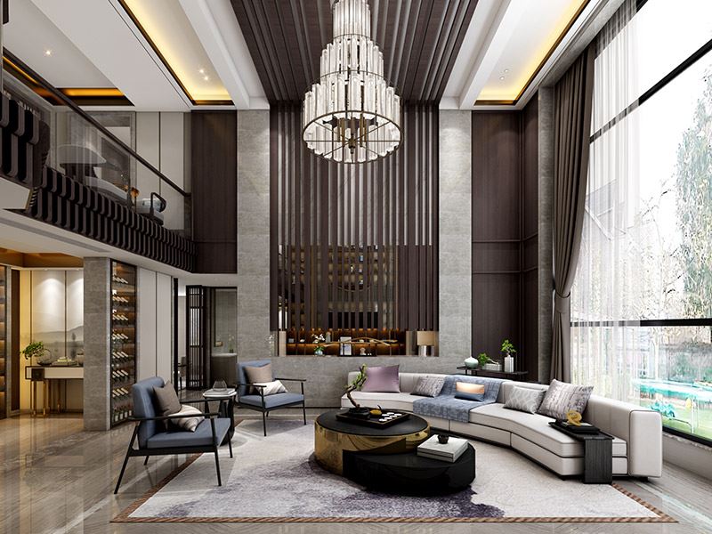 宁波市世纪城御海苑欧式风格别墅装修案例