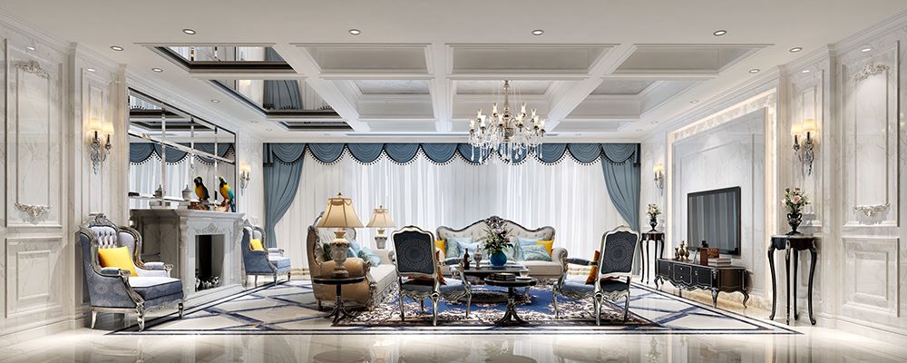 梅州市城东花苑欧式风格别墅装修案例