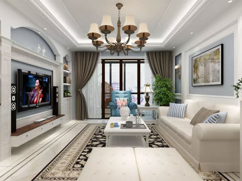 内江市世茂璀璨悦府北欧风格三居室装修案例