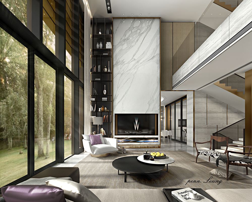 梅州市城东花苑轻奢风格别墅装修案例