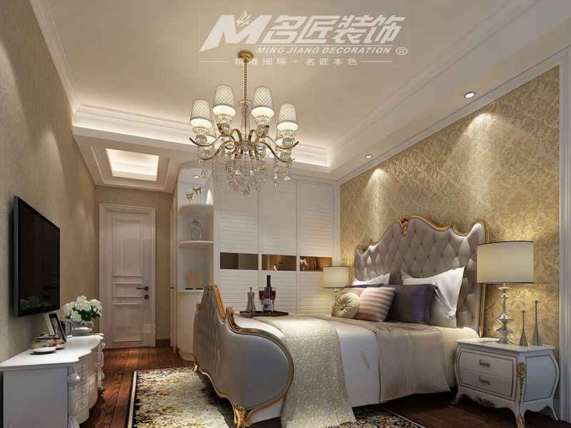 揭阳市幸福家园欧式风格二居室装修案例