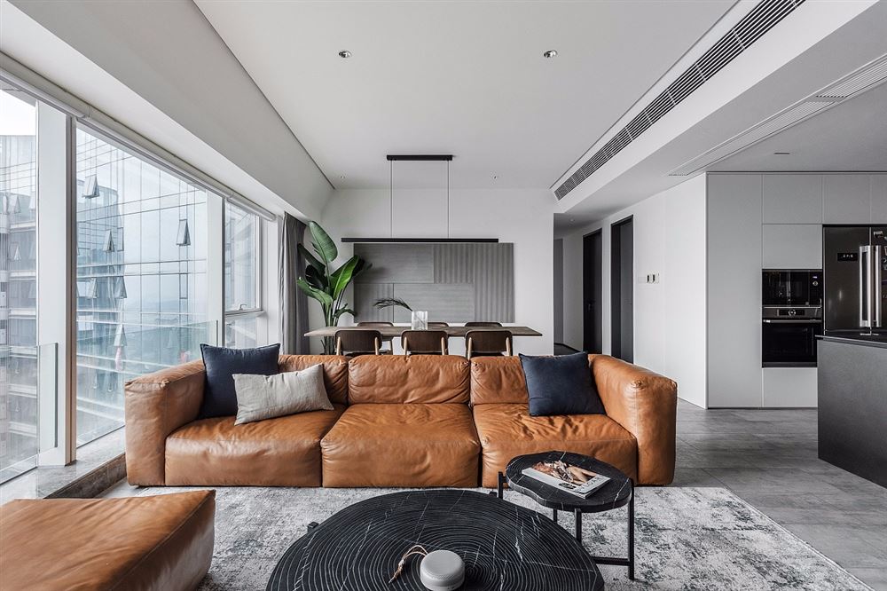 广州市奥园湾区智谷现代风格二居室装修案例