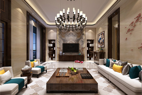 玉林301平米以上轻奢风格皇庭世家室内装修设计案例