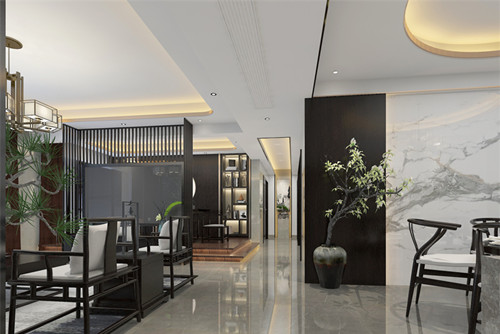 湛江101-200平米新中式风格京基1期室内装修设计案例