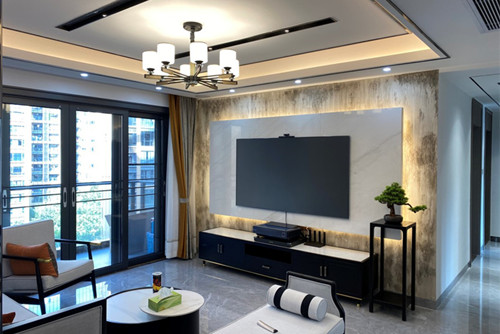 深圳101-200平米新中式风格宏发上域室内设计效果图