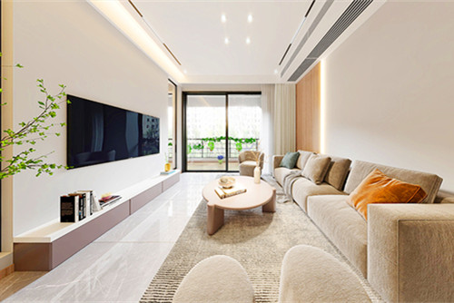 自贡市D1-10安置房现代简约风格三居室装修案例