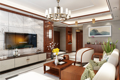 泰州101-200平米新中式风格榕湖世家室内装修设计案例