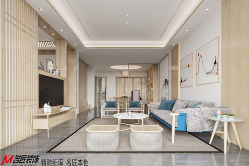 桂林市阳光叠彩日式风格别墅装修案例