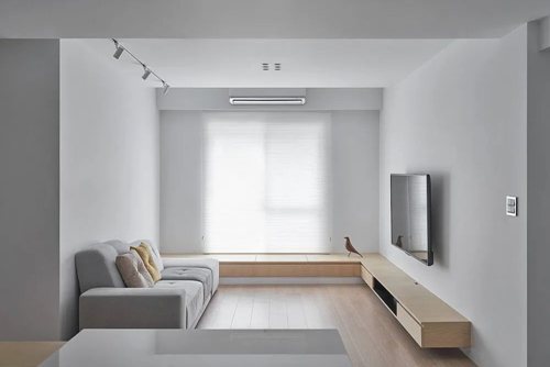 广州市奥园湾区智谷现代简约风格二居室装修案例