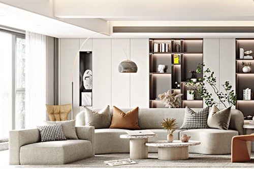 宁波市恒大御澜庭现代简约风格三居室装修案例