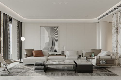 宁波市雅戈尔长岛花园现代简约风格别墅装修案例