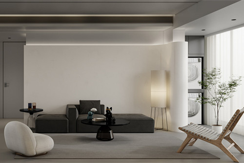 宁波市开投置业公元世家现代简约风格三居室装修案例
