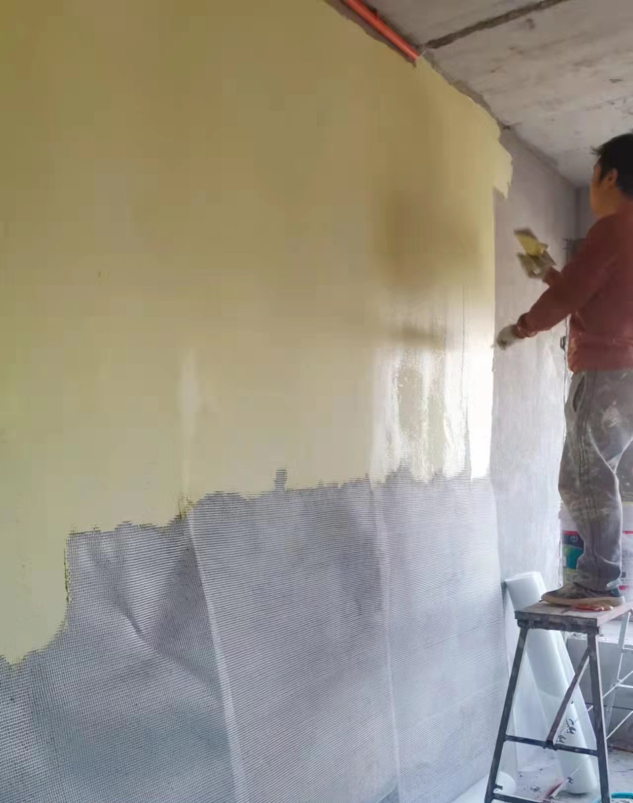 油漆上墙